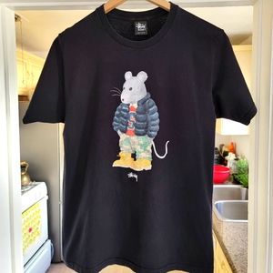 Stussy Rat Dress Up Hip Hop Rapper tee